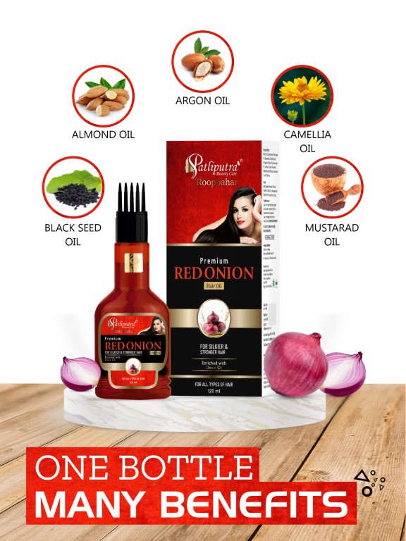 Roopbahar Premium Red Onion Hair Oil  120ml