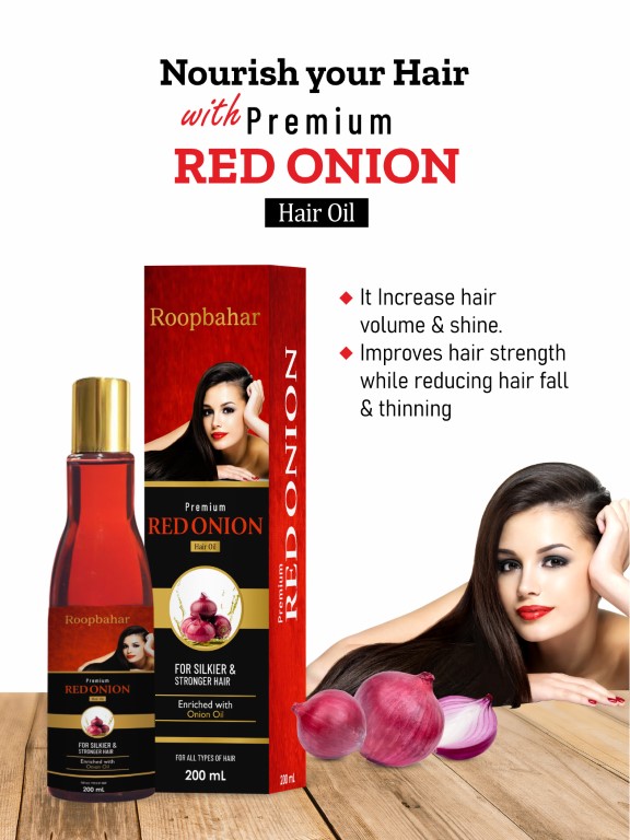 Roopbahar Premium Red Onion Hair Oil  200ml